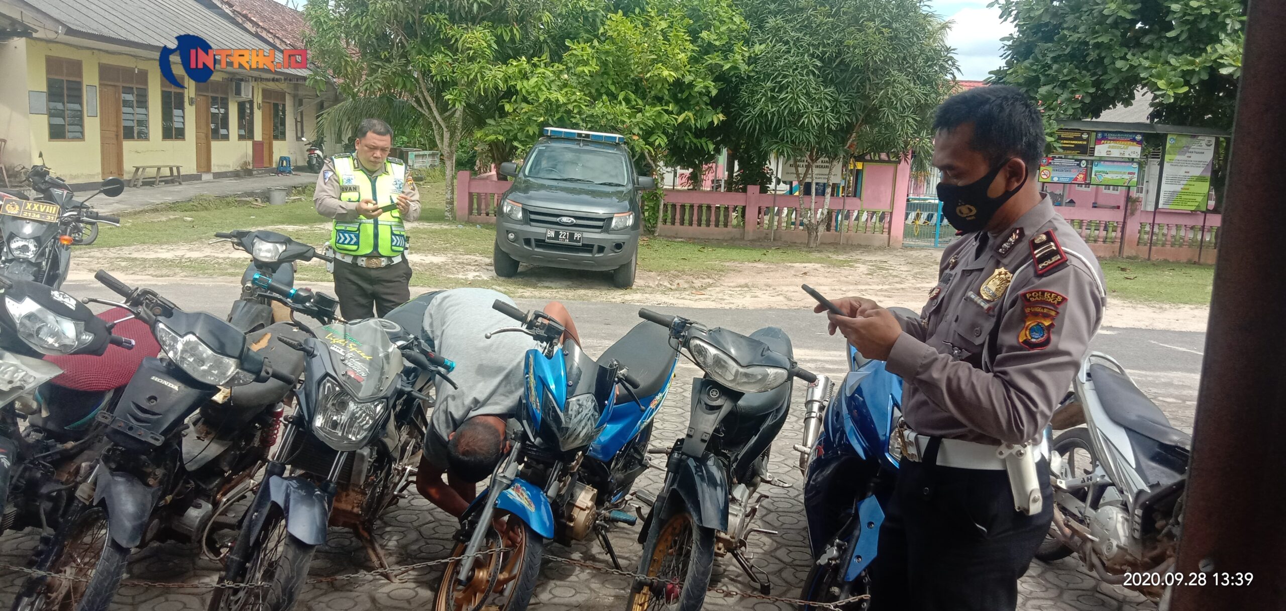 Gelar Kegiatan Rutin, Satlantas Polres Bangka Razia Knalpot Racing