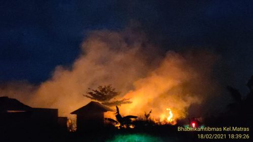 Hutan Di Kelurahan Matras Terbakar !!