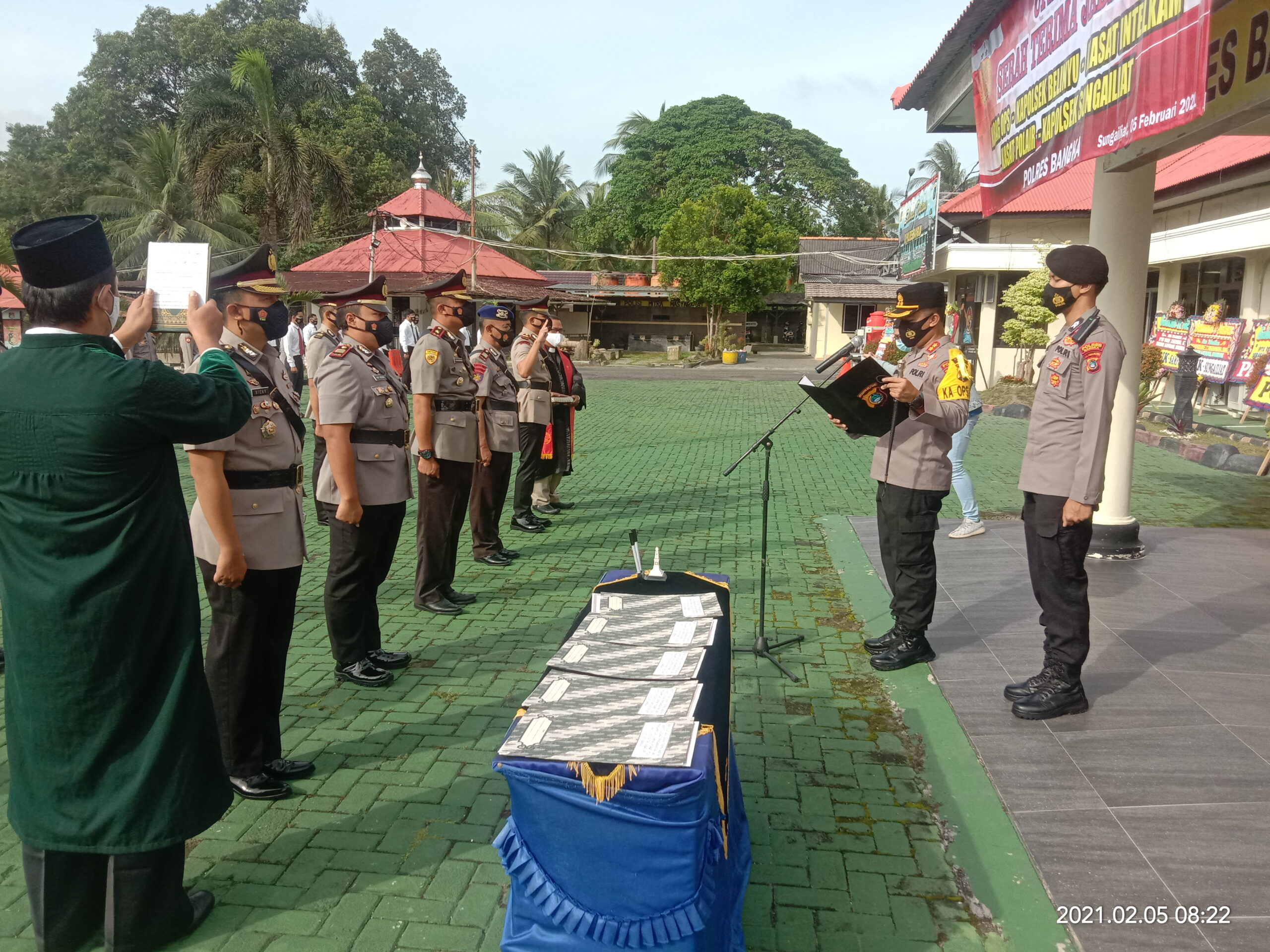 Lima Pejabat Polres Bangka Dimutasi