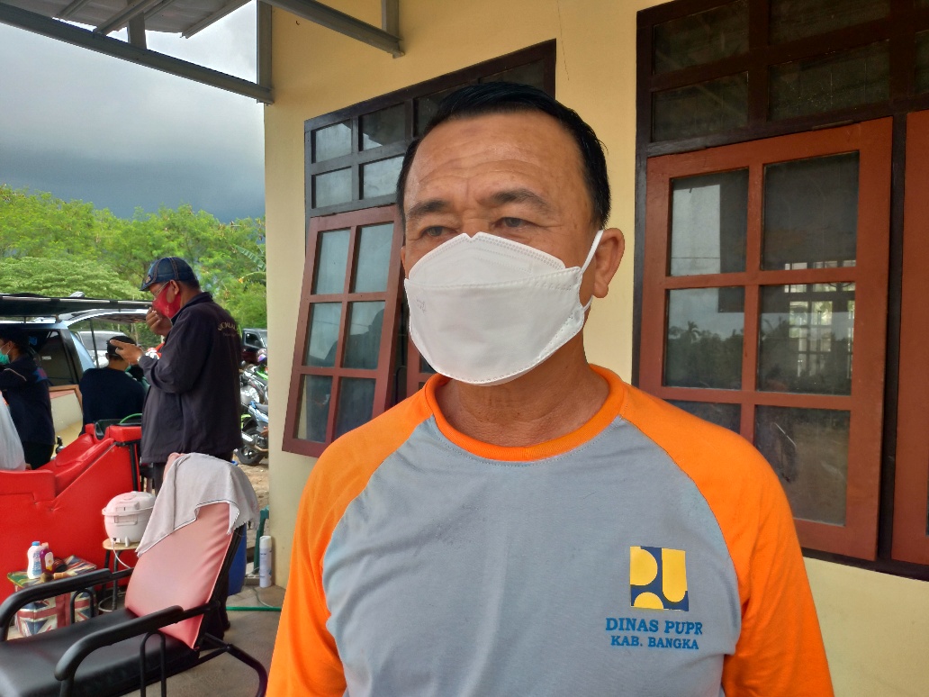 Wabup Bangka Inginkan Proyek Pelebaran Jalan Simpang Perahu-Lintas Timur Tetap Jalan