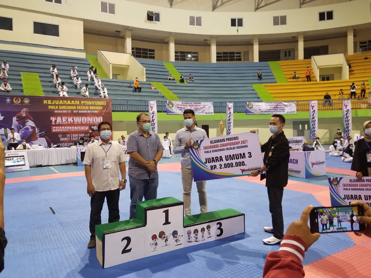 Kejuaraan Taekwondo Piala Gubernur Babel, Dua Club Asal Kota Pangkalpinang Raih Juara