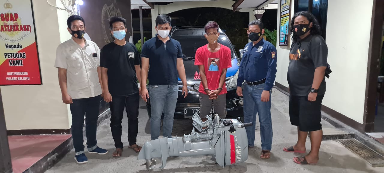 Curi Mesin Tempel JM Diamankan Polisi