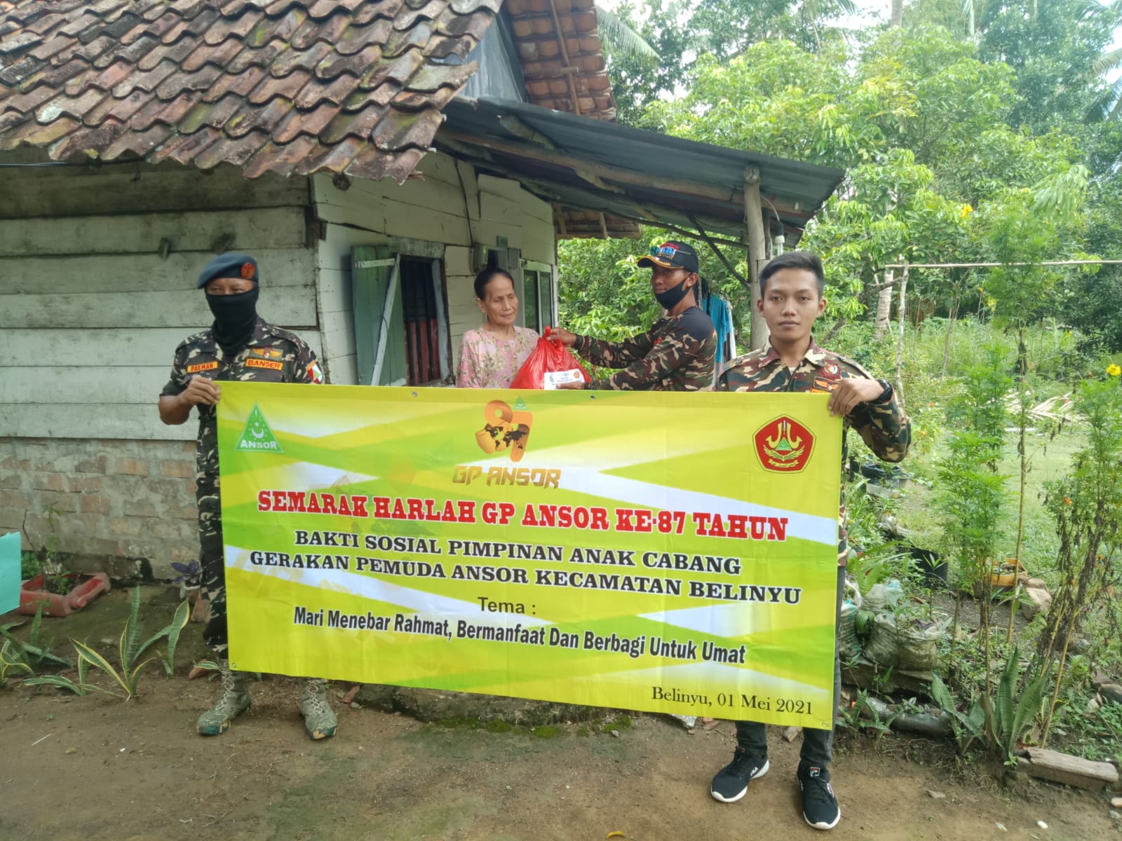 Memasuki Usia 87 Tahun, Ini Dilakukan PAC GP Ansor Belinyu