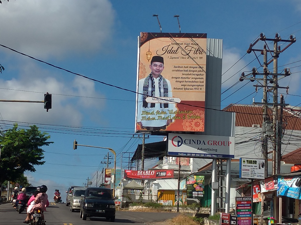 Baliho Bupati Bangka Menyasar Hingga Pangkalpinang dan Koba