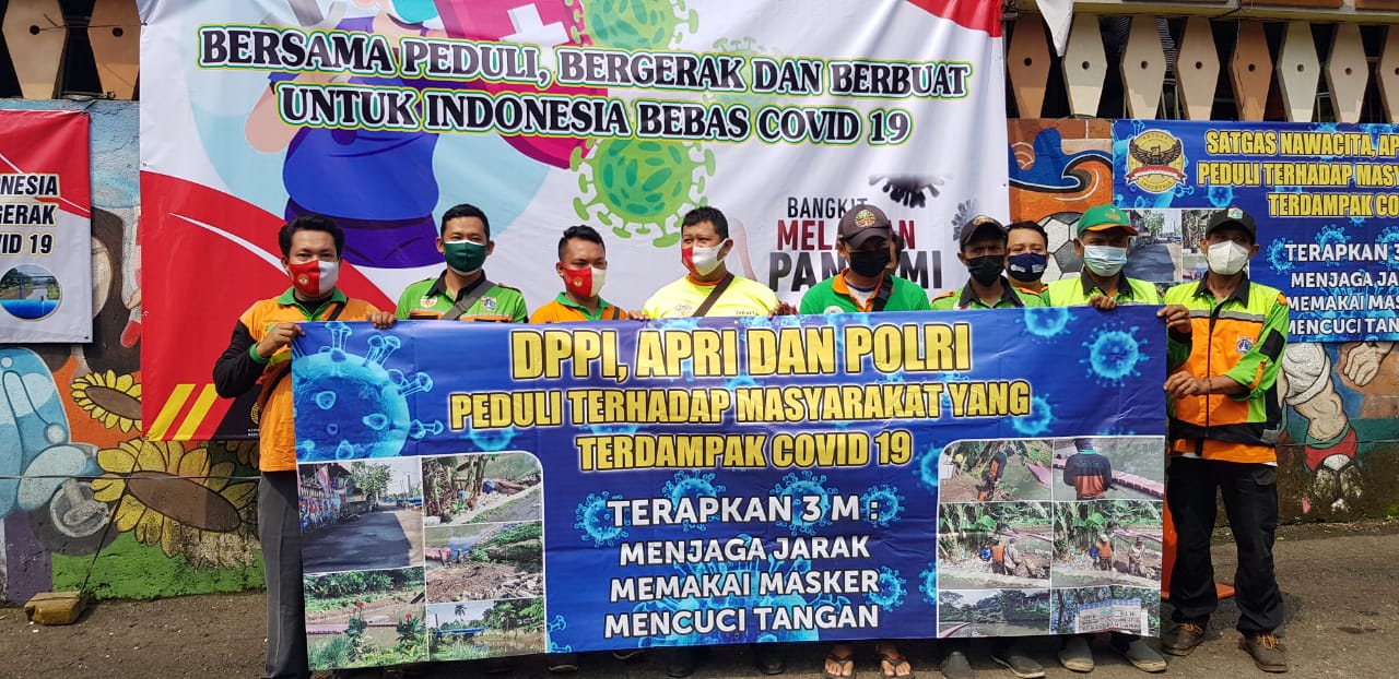 DPPI, SNCI, APRI dan Polri Bagikan 400 Paket Sembako