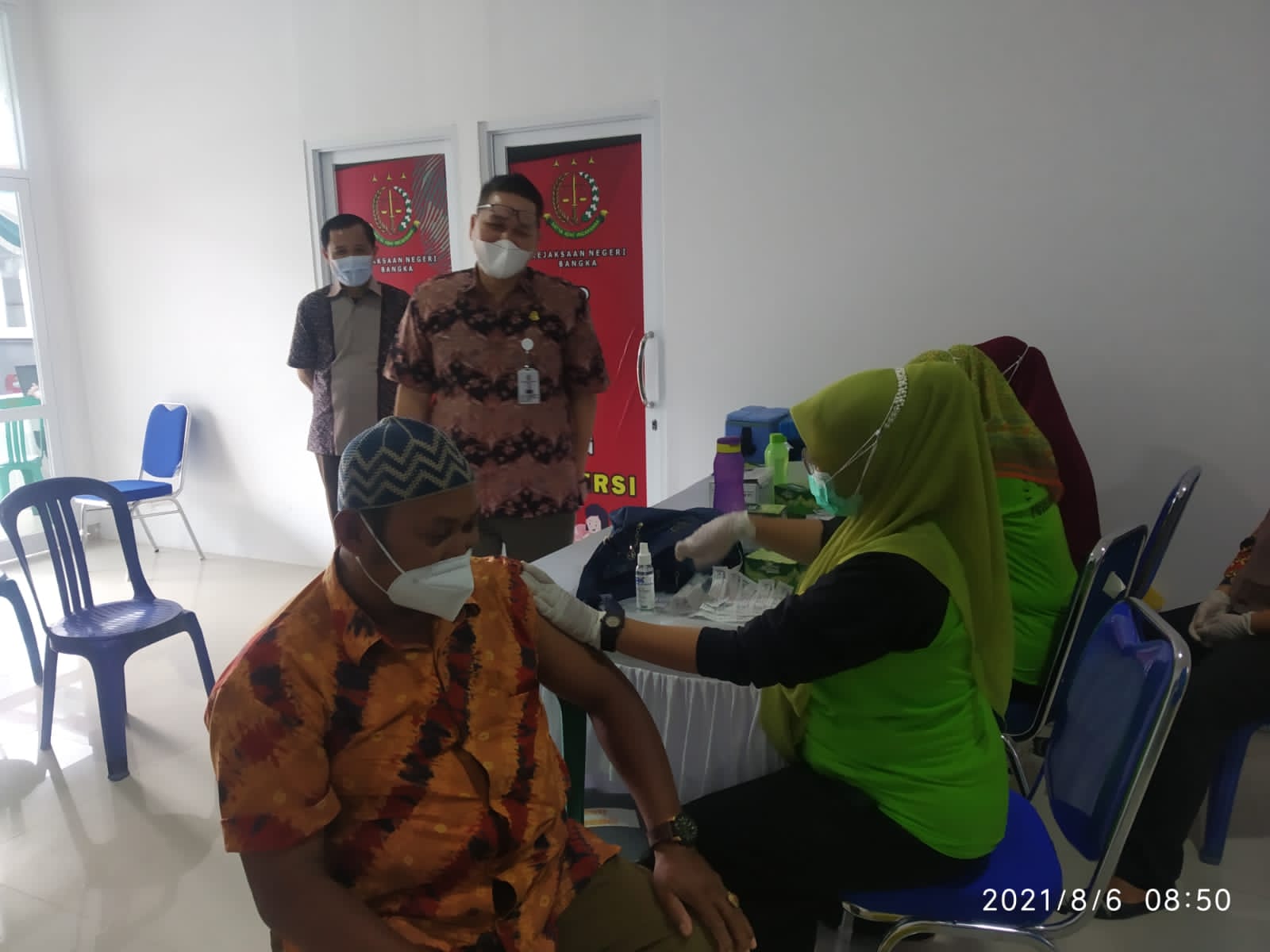 Kantor Kejari Bangka Jadi Tempat Penyuntikan Vaksin Massal