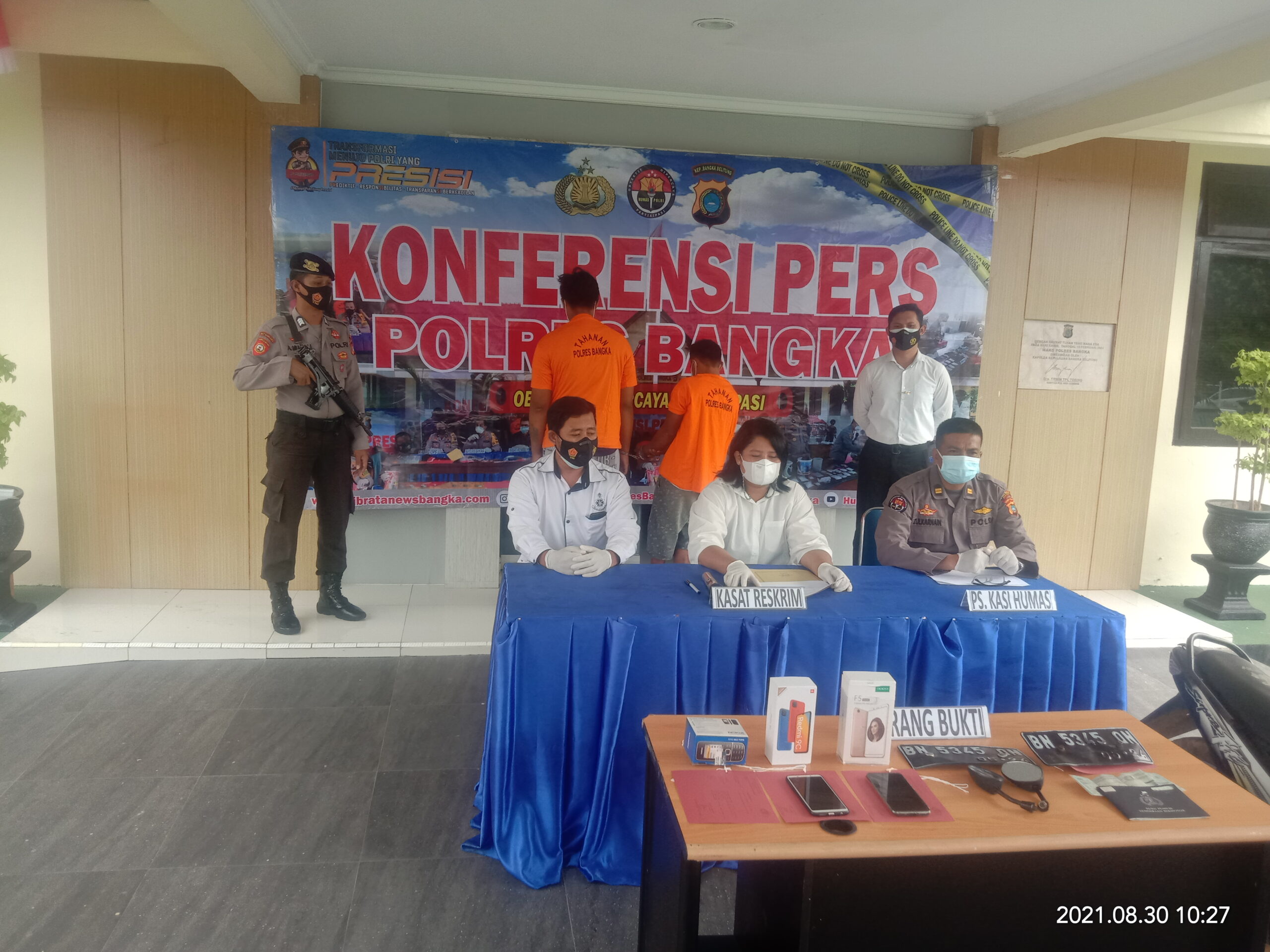 Berdalih Tak Punya Motor, Polres Bangka Amankan Jaket