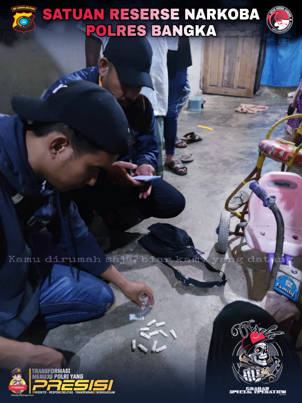 Gunakan Modus Lempar Shabu di Jalan, RR Ditangkap Tim Gradak