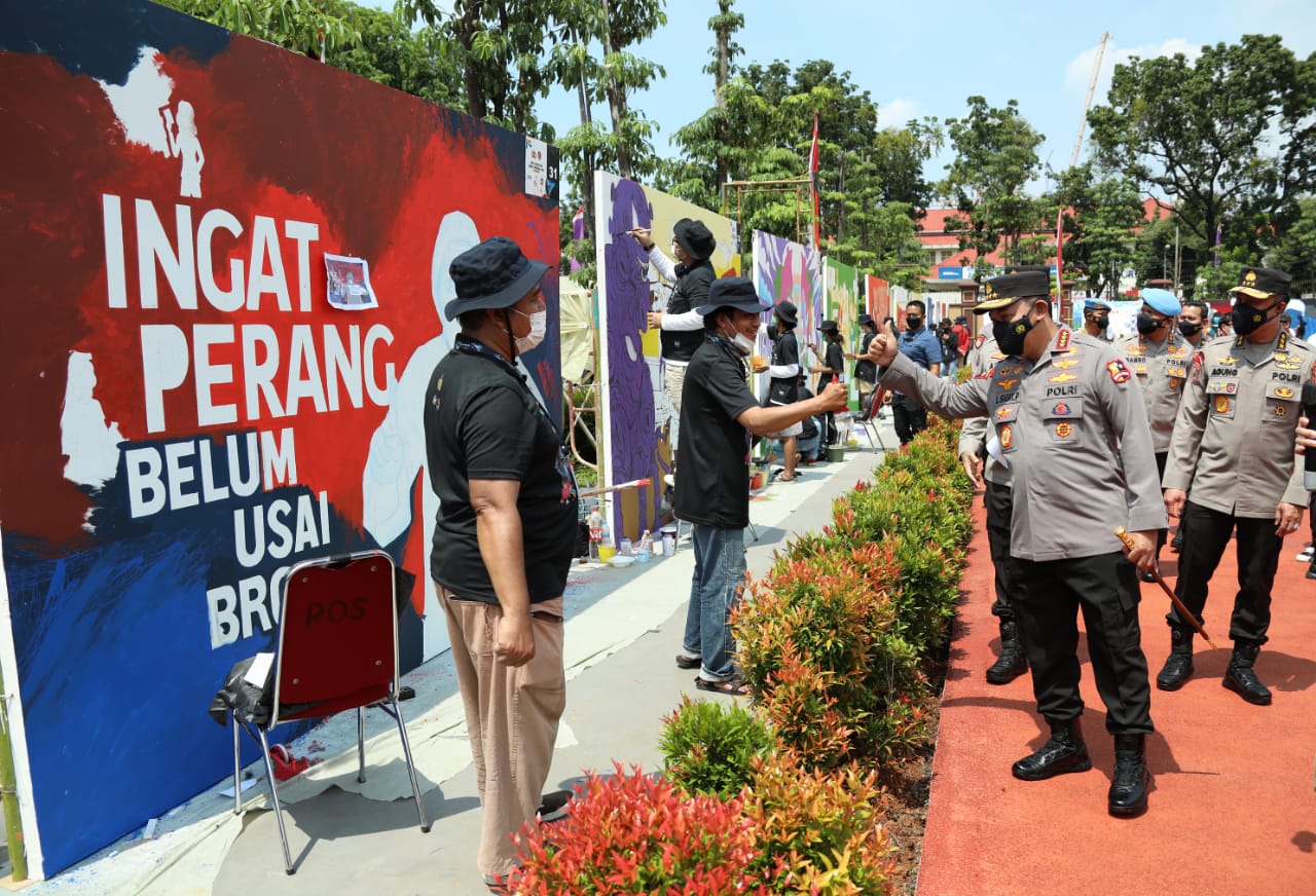 Polri Berikan Kebebasan Peserta Mural Berekspresi