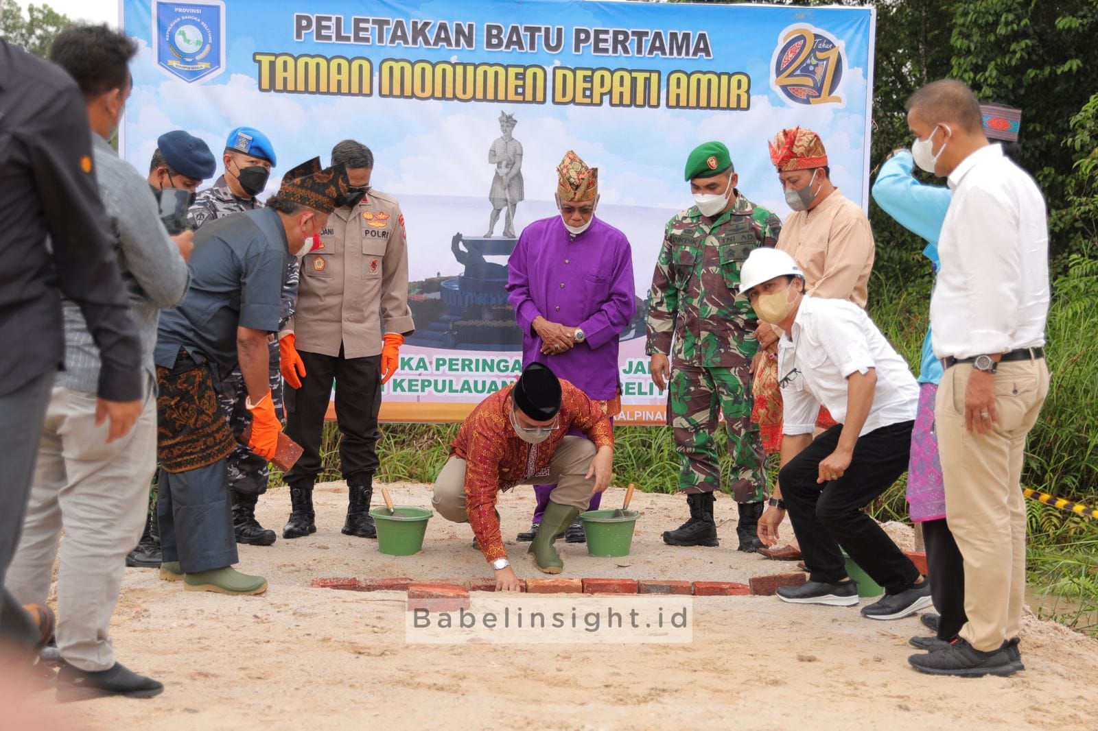 Patung Depati Amir Akan Tertampang di Parkiran Bandara