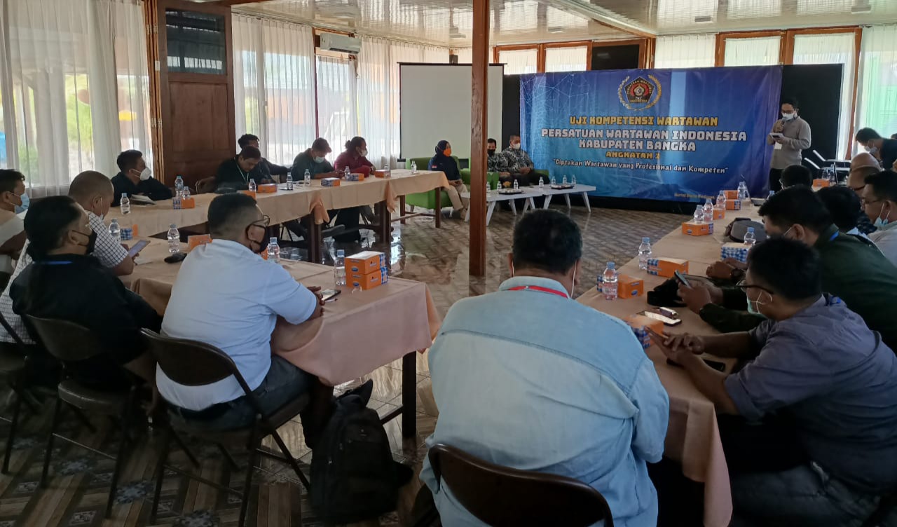 UKW PWI Bangka 3 Peserta Dinyatakan Belum Kompeten