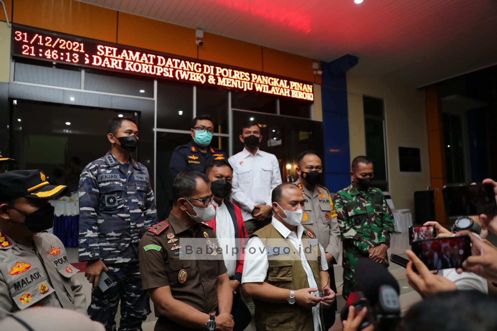 Forkopimda Babel Lakukan Patroli Saat Malam Pergantian Tahun, Erzaldi: Relatif Aman