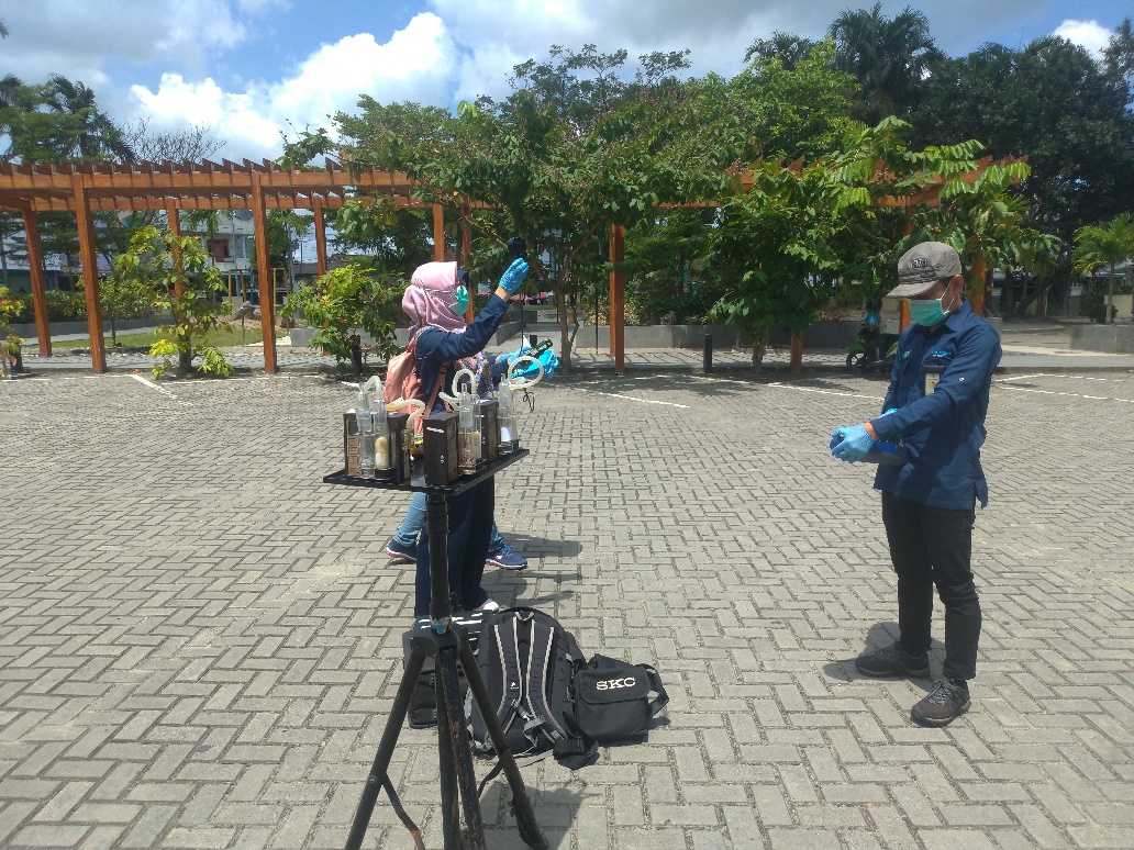 Kualitas Udara Kantor Bupati Bangka di Cek BTKL-PP Palembang