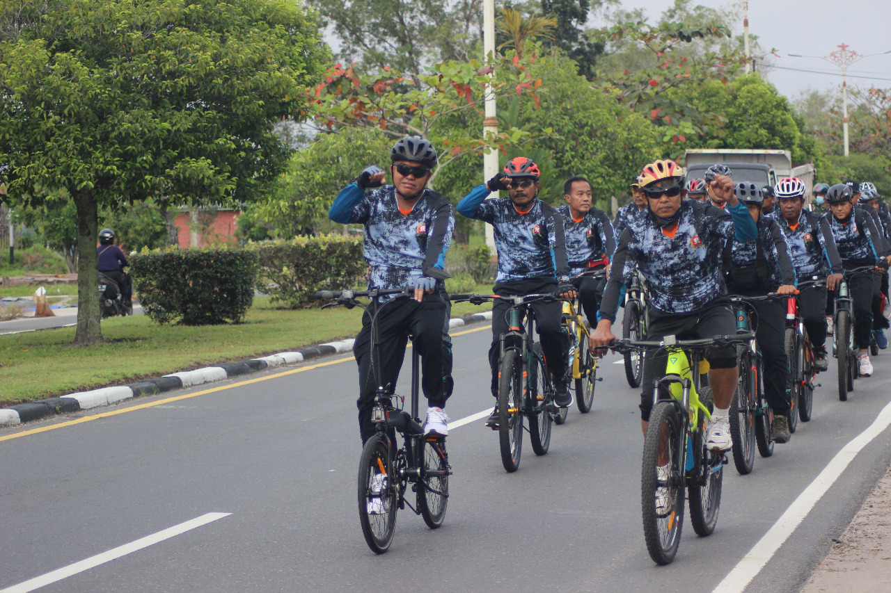 Komunitas 1016 Club Cycling Kodim 1016 Palangka Raya Gelar Gowes Bersama