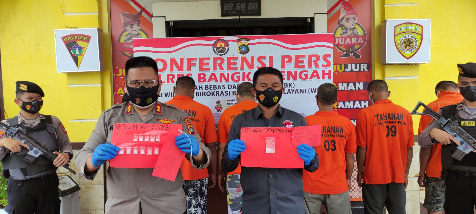 Polres Bateng Amankan 6 Pengedar Sabu, 2 Diantaranya Perempuan dan Anak Sekolah
