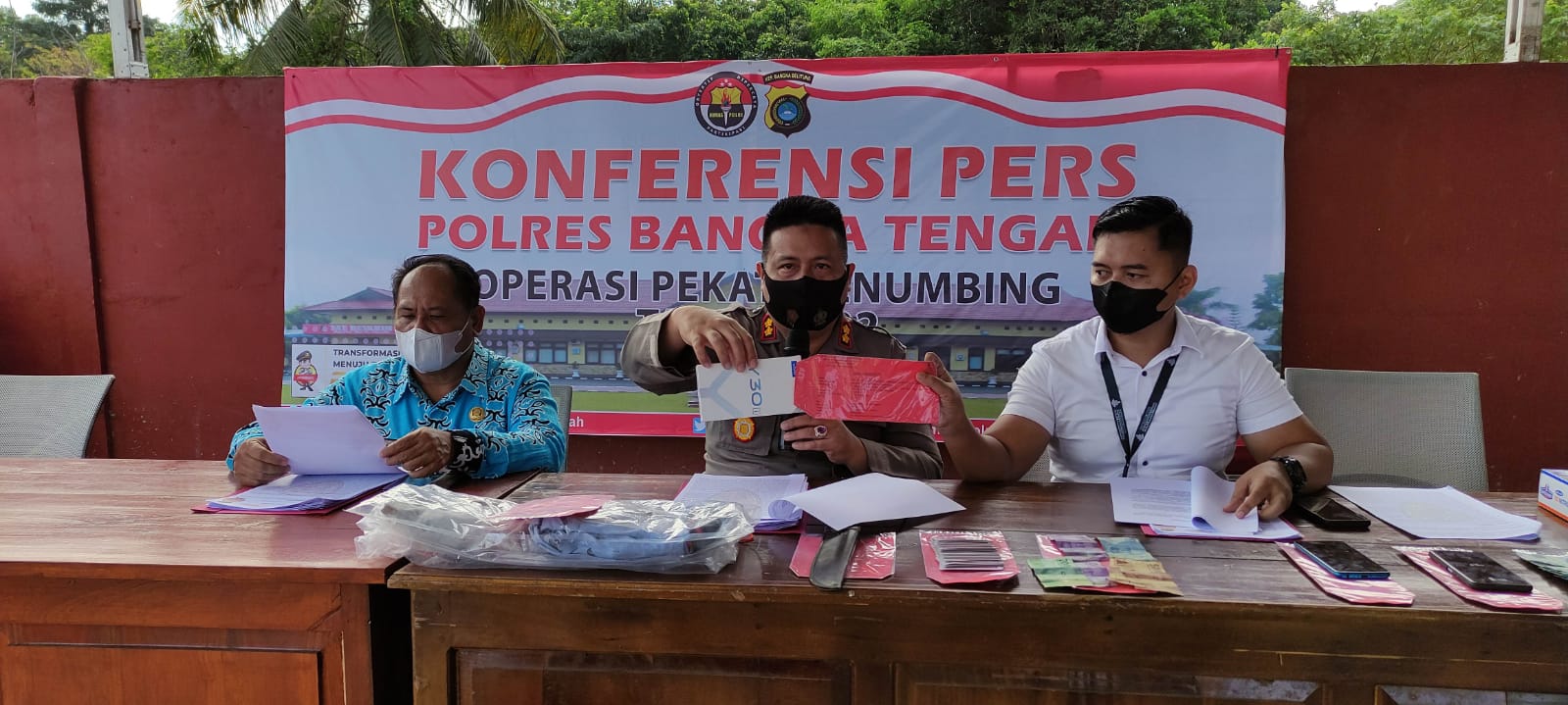Polres Bangka Tengah Ungkap 9 Kasus, 5 Diantaranya TO Pekat Menumbing
