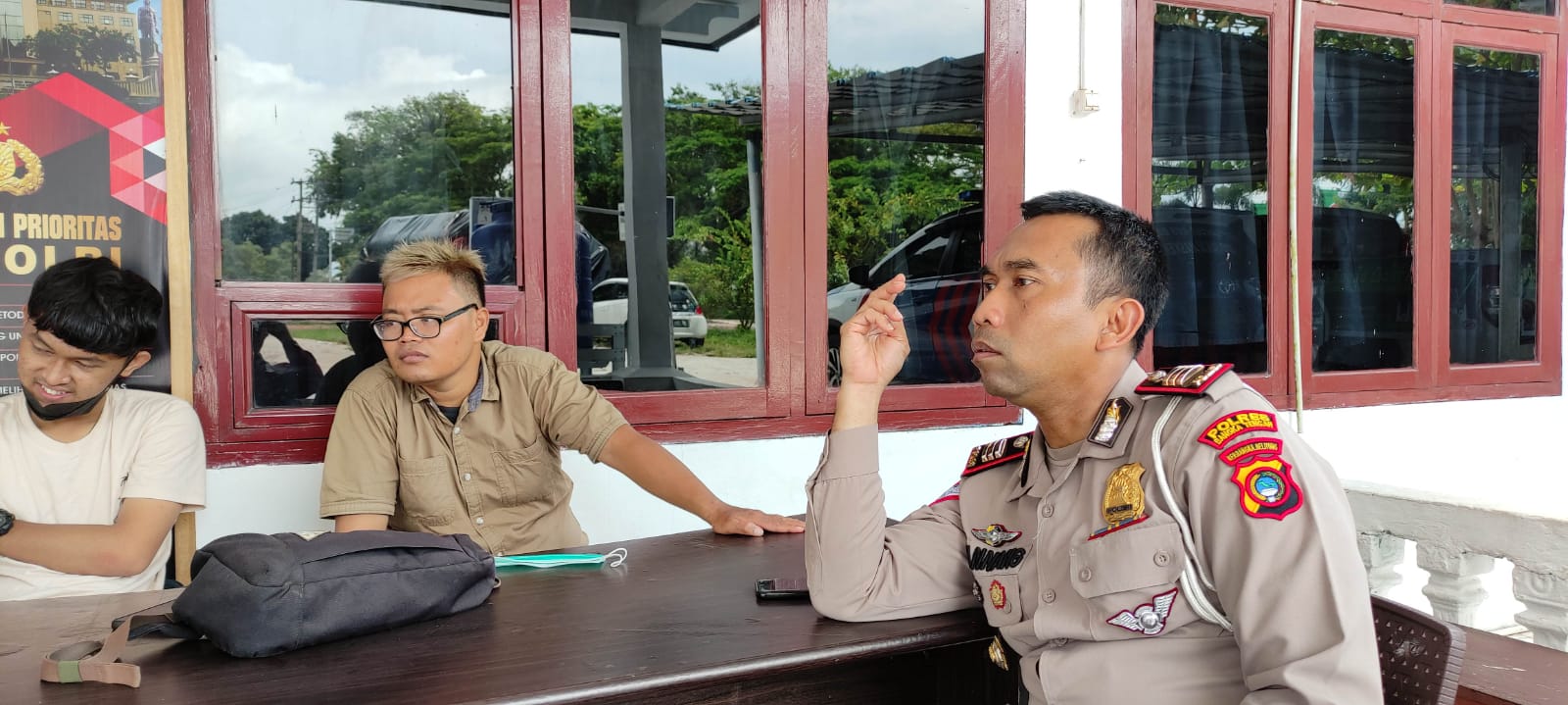 Oknum Polantas Bangka Tengah Pukul Pengendara Pakai Helm, AKP Nannang: Hoax