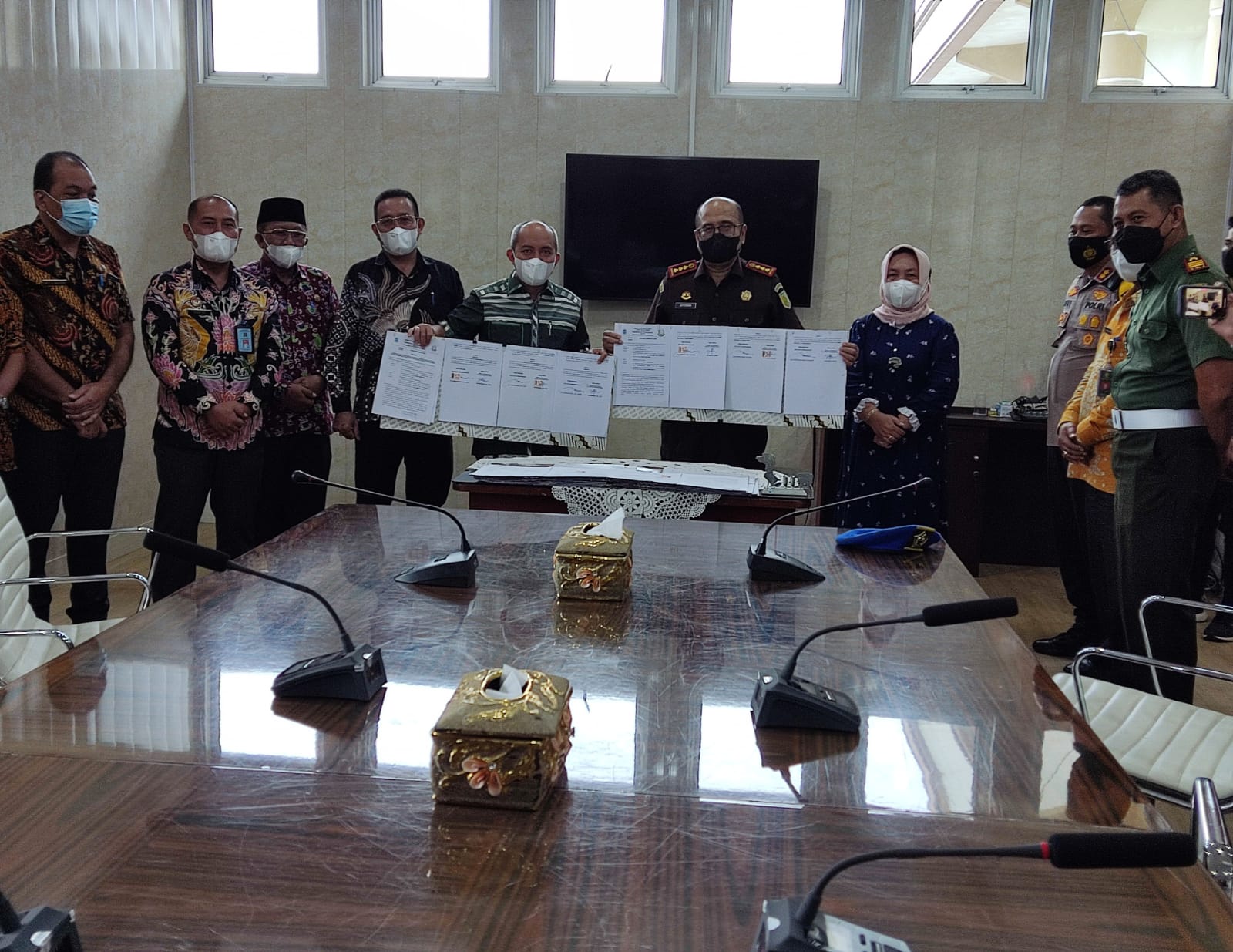 Pemkot Pangkalpinang dan Enam Instansi Vertikal Tandatangani Naskah Hibah