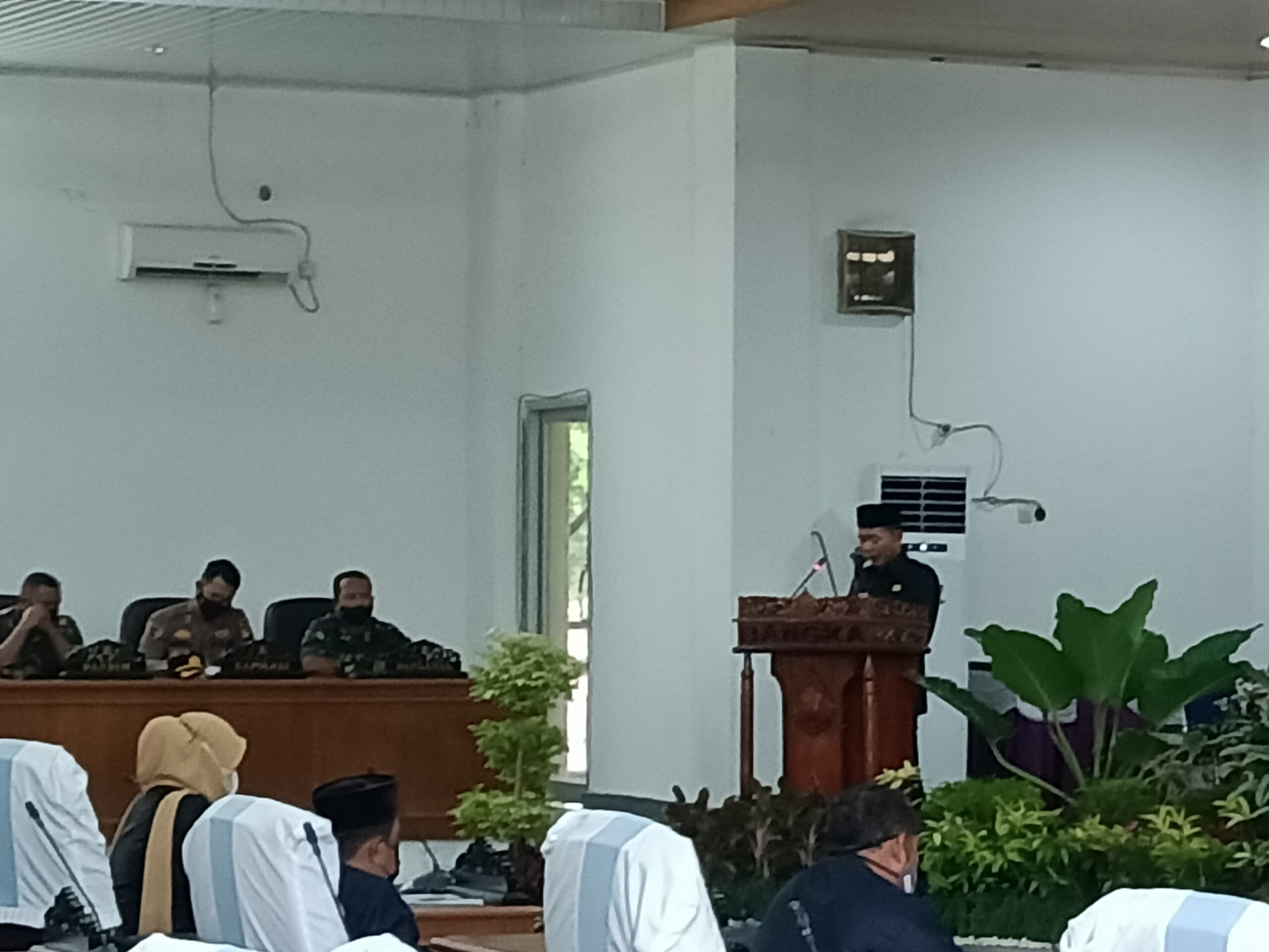Bupati Bangka Sampaikan Raperda & LKPJ, Pandangan Umum Fraksi Tidak Dibaca