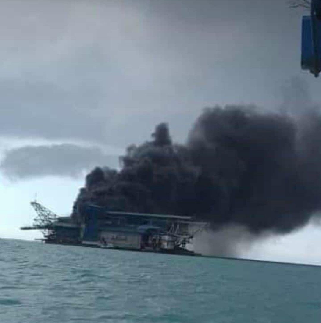 Lagi, Kapal Keruk Singkep PT Timah Terbakar di Jelitik