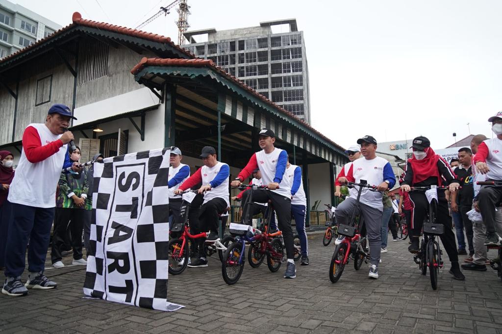 Gowes Sepeda PGK, Molen Akui Banyak Produk UMKM Diborong Peserta Muskomwil Apeksi