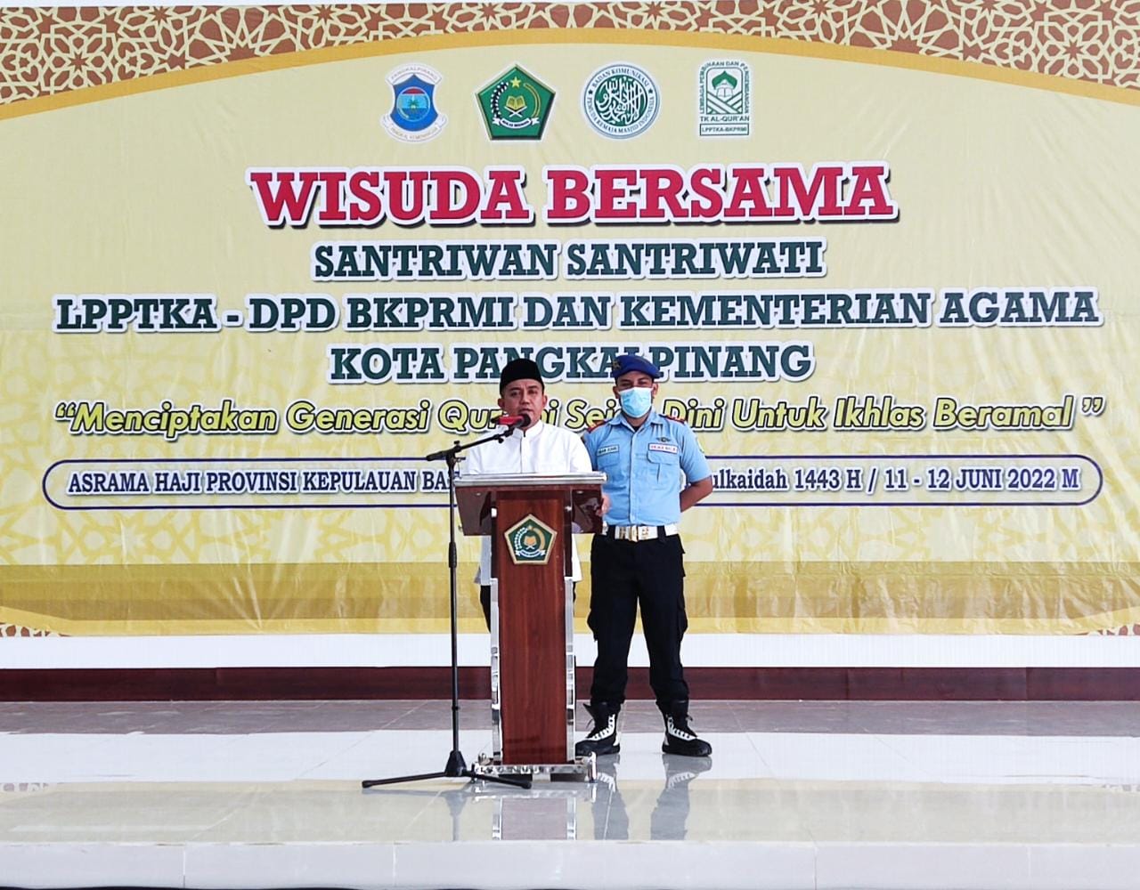 Molen Hadiri Wisuda Ribuan Santri di Asrama Haji Provinsi Babel