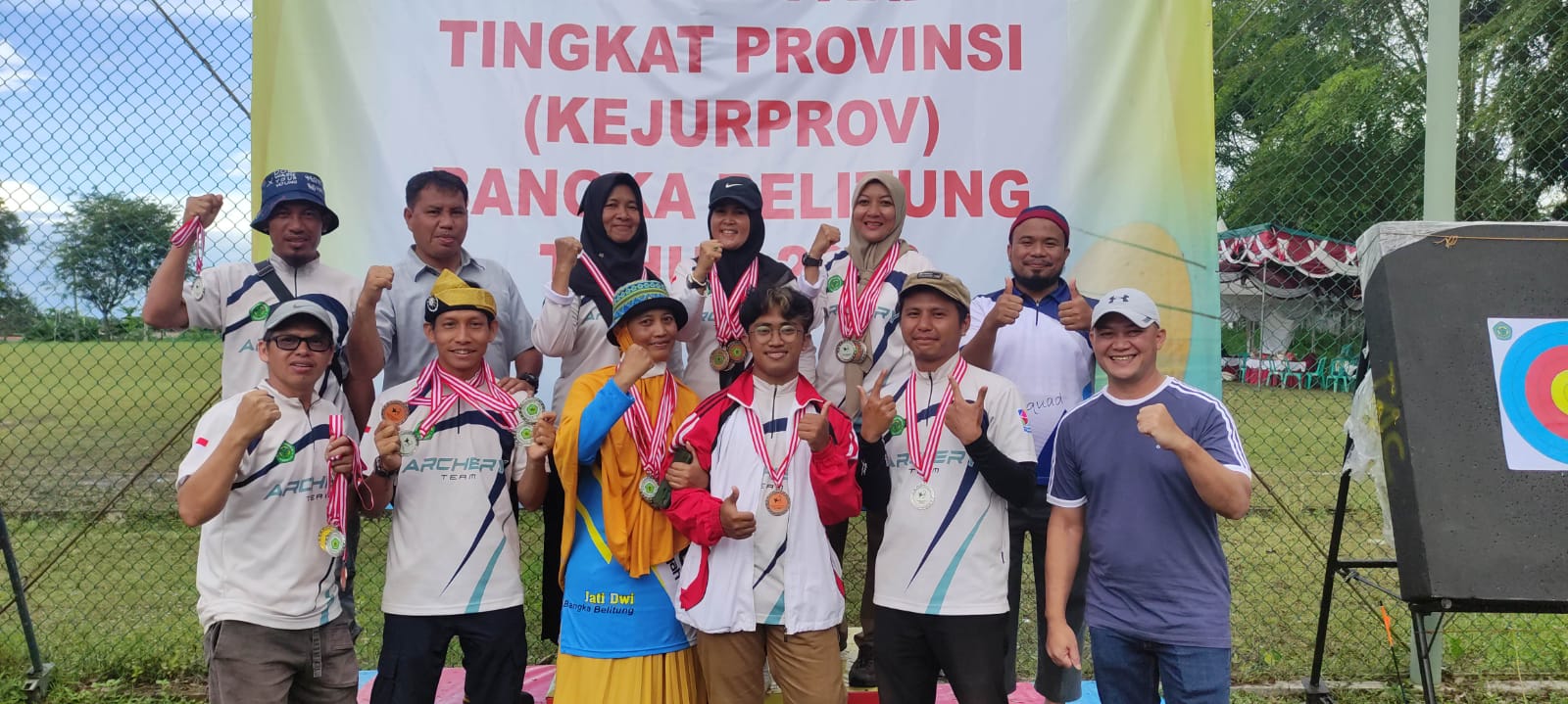 Diluar Ekspektasi, Tim Panahan Bangka Tengah Raih 21 Medali