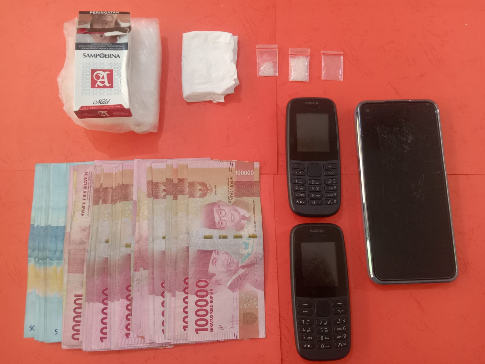 Polres Bangka Tengah Temukan Sabu Dekat Pohon Sahang