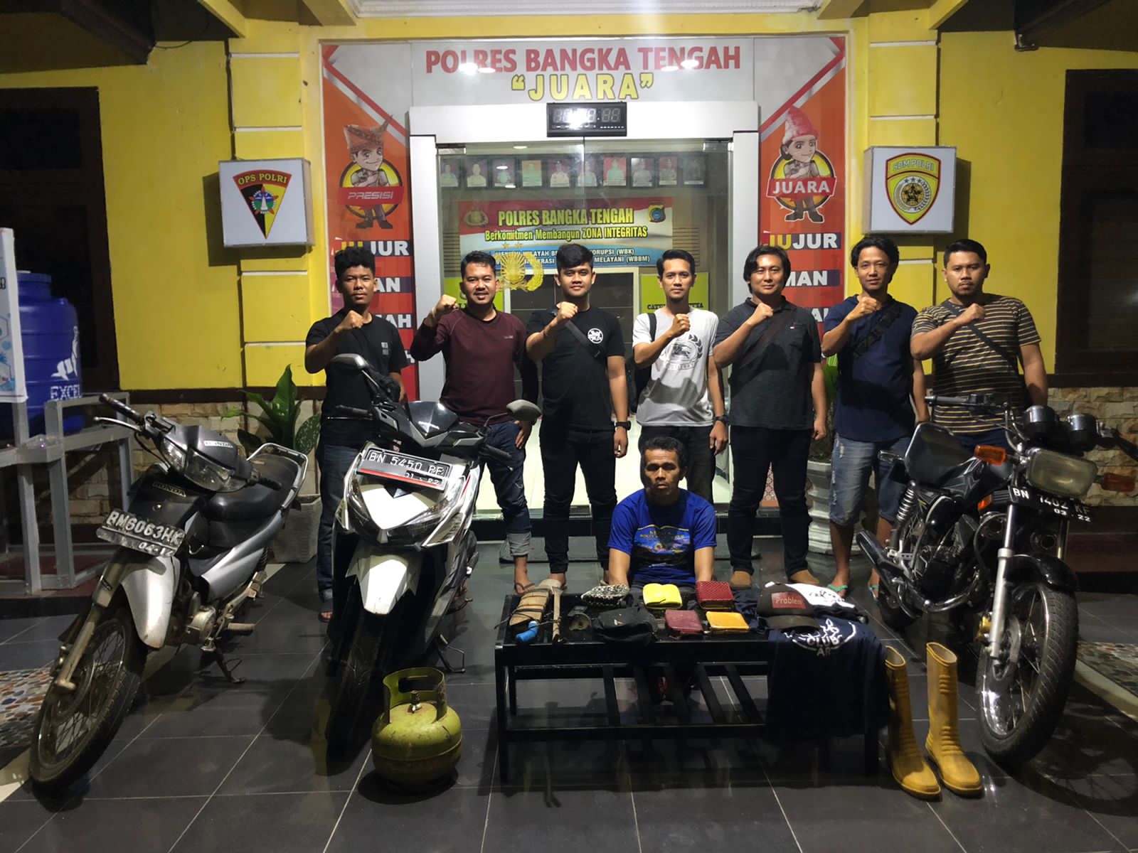 Curi di Delapan TKP, Warga Desa Belilik Ditangkap Tim Polres Bateng