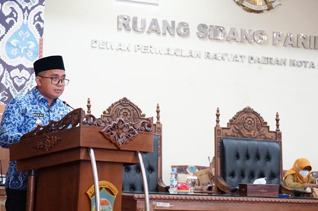 Dalam Paripurna ke-23, Molen Sampaikan Raihan WTP Dihadapan Anggota DPRD Pangkalpinang