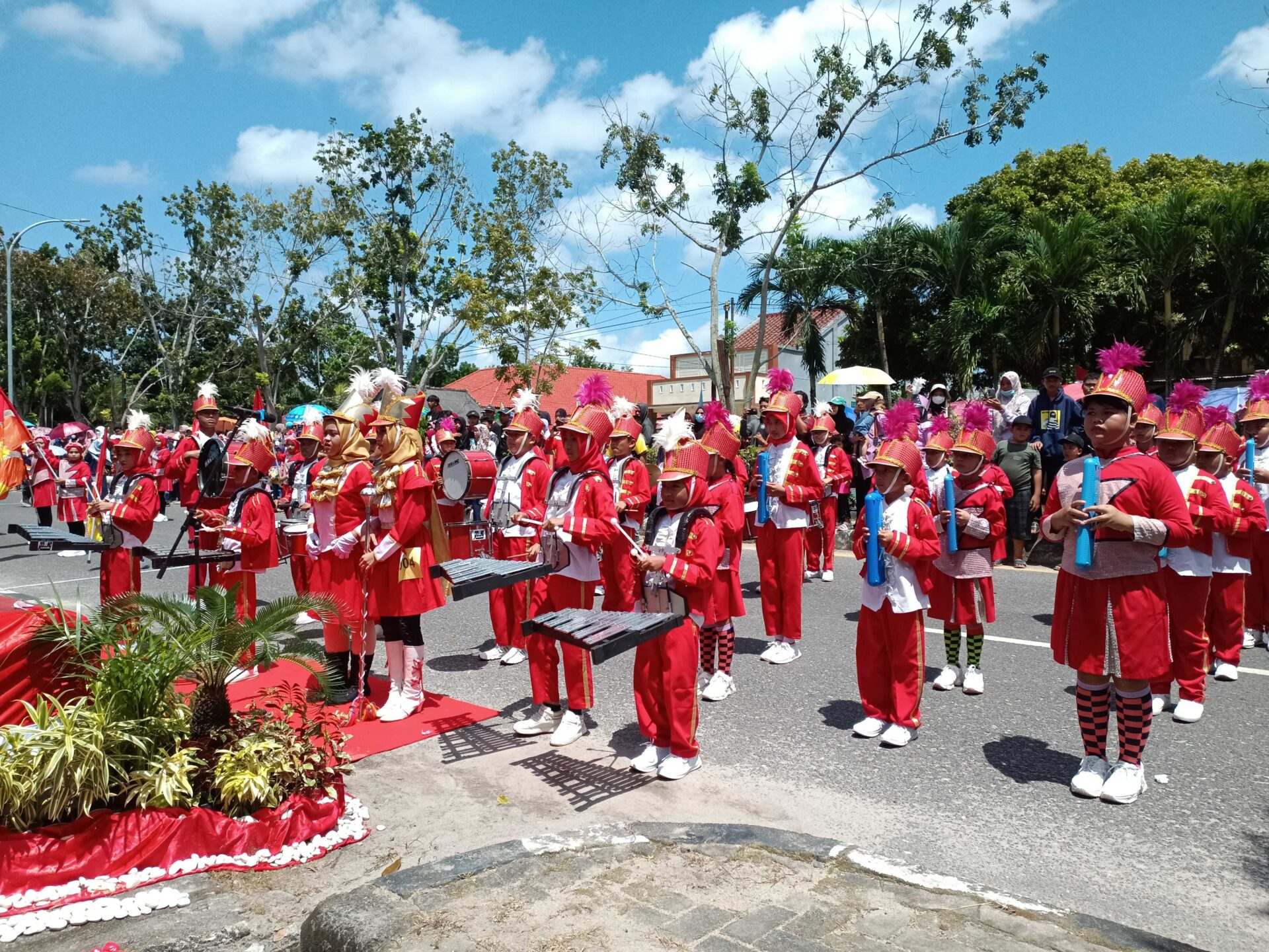 256 Peserta Ikut Pawai Baris Berbaris di Sungailiat, Karnaval Dilaksanakan Sabtu