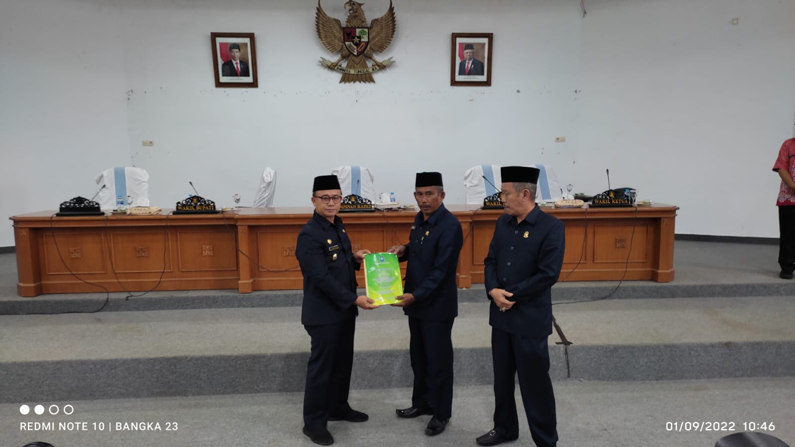 Syahbudin Sampaikan Nota Keuangan dan Rancangan Perubahan APBD 2022 ke DPRD Bangka