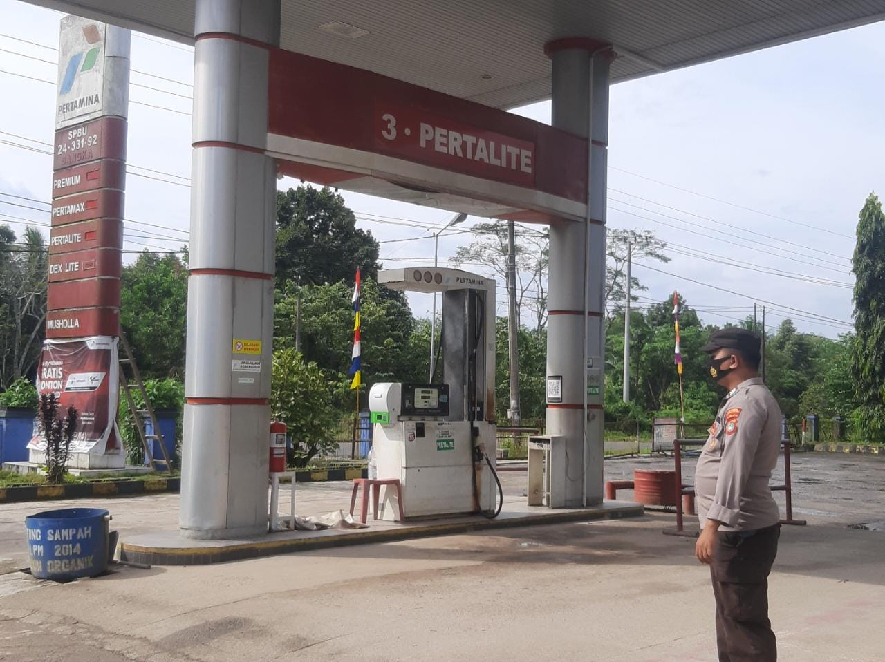 Harga BBM Resmi Naik, Kapolres Bateng Pantau Sejumlah SPBU