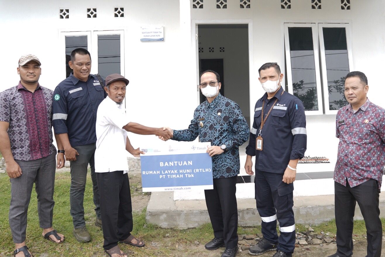 Tahun 2022 PT Timah Bangun Tujuh Rumah Layak Huni