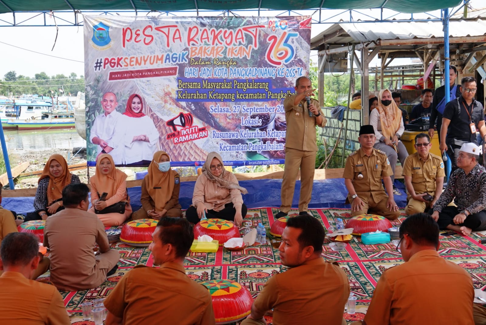 Molen dan Monica Serap Aspirasi Warga Sambil Santap Lempah Kuning