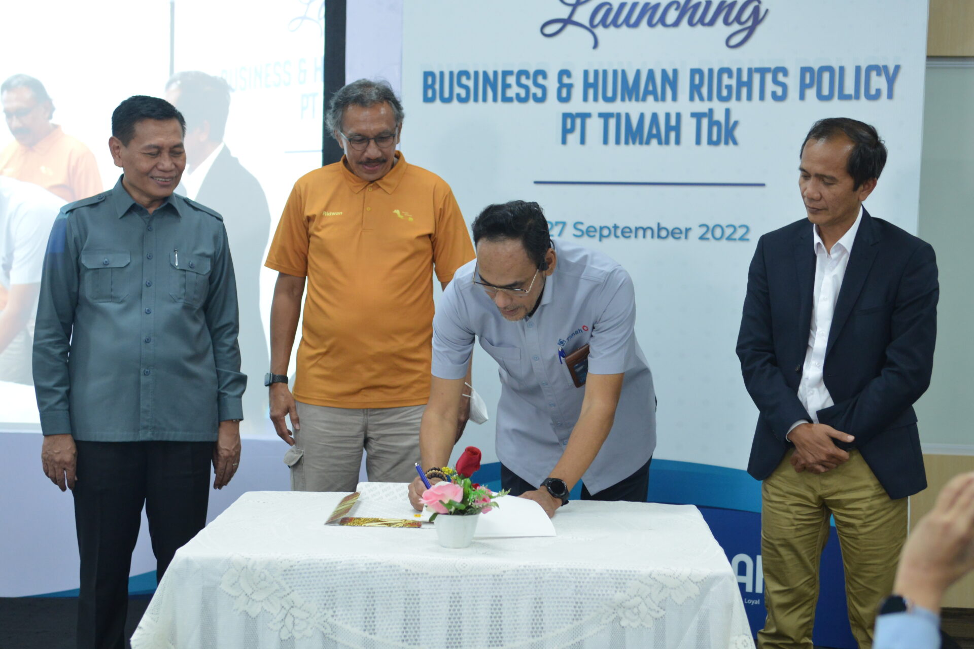 Berbisnis Wajib Hormati HAM, PT Timah Launching Business & Human Rights Policy