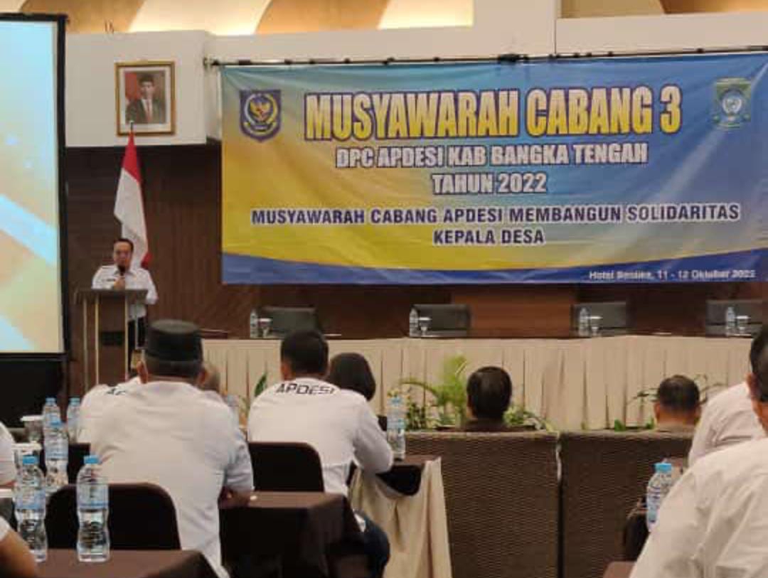 Banyak Dapat Bantahan, Haryono Resmi Jabat Ketua Apdesi Bangka Tengah