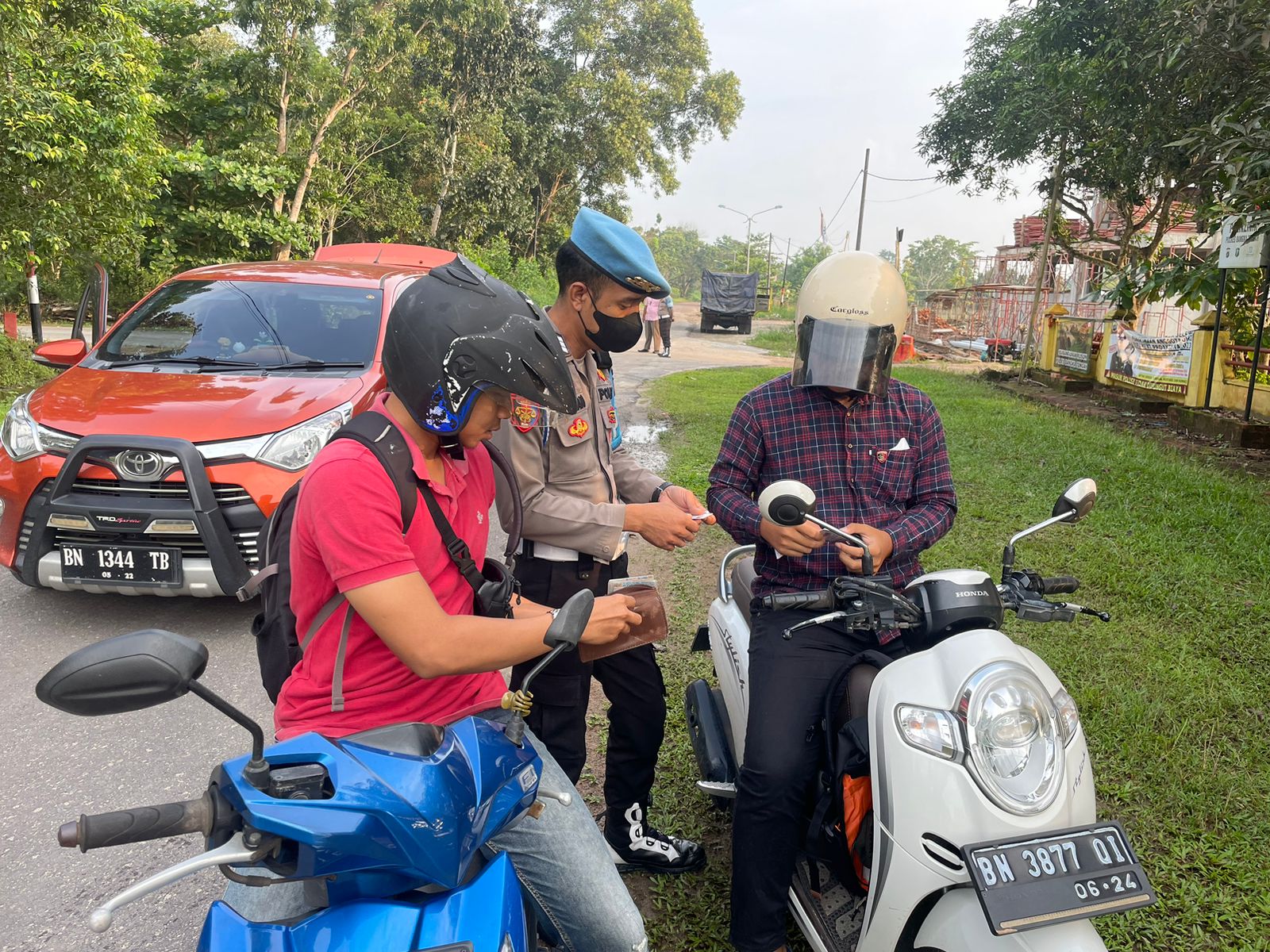 Langgar Lalulintas, Tiga Anggota Polres Bangka Tengah Ditindak Propam