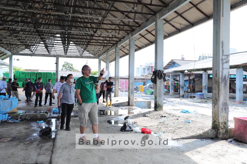 Tinjau Kawasan TPI Baturusa Ketapang, Pj Gubernur Akui Masih Ada Genangan Air