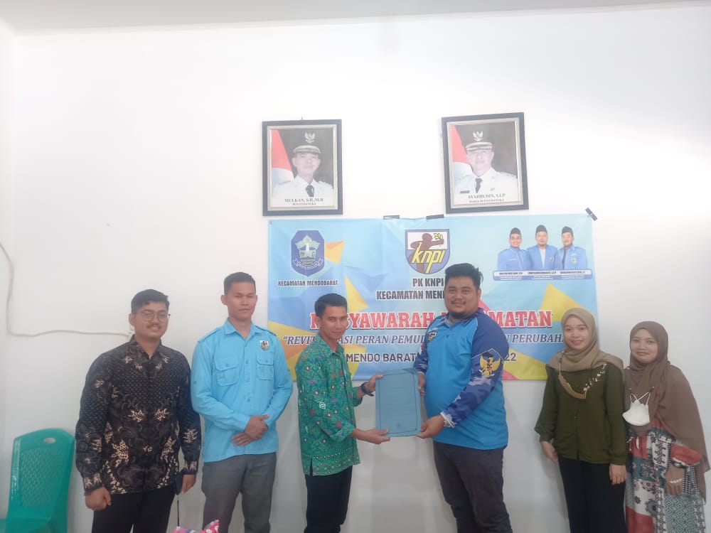 Muhammad Karim Nahkodai KNPI Kecamatan Mendo Barat