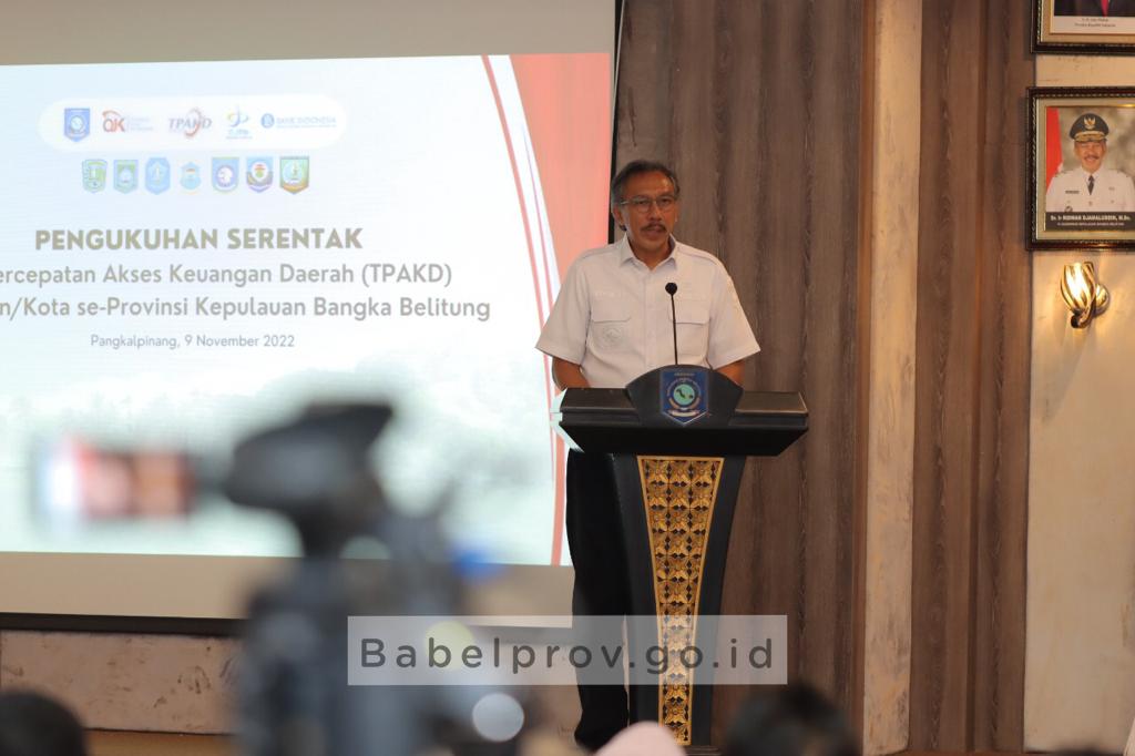 Kukuhkan TPAKD Serentak, Pj Gubernur: Membuka Akses Perbankan Bagi Masyarakat
