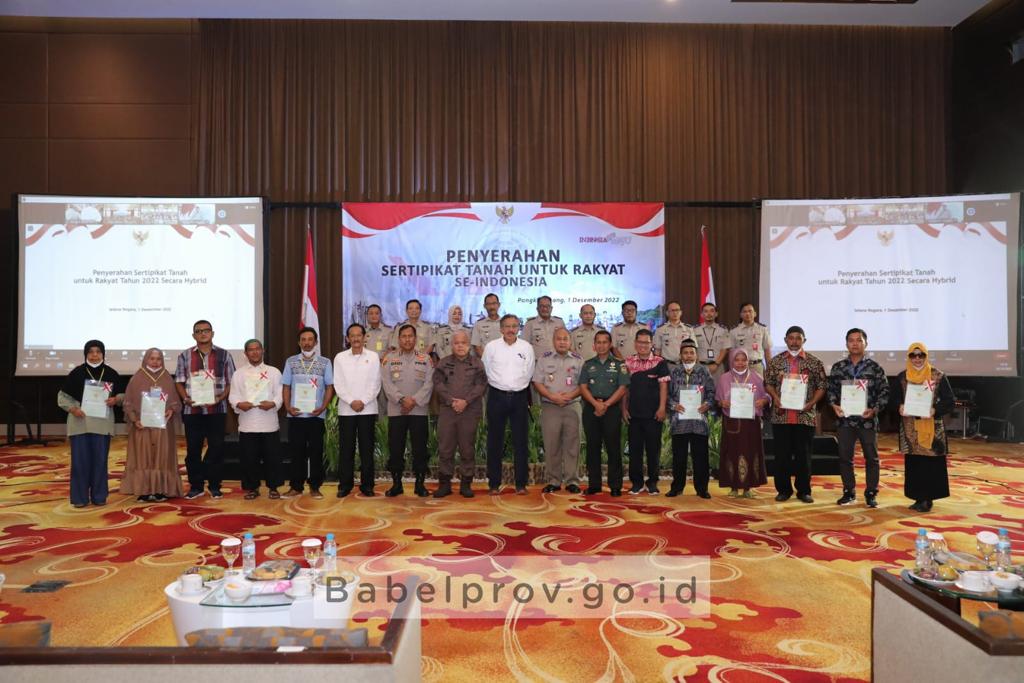 Lebih dari 1,5 Juta Sertifikat Tanah Diserahkan ke Masyarakat se-Indonesia