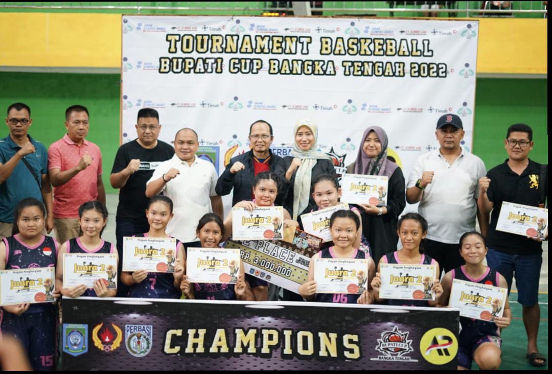 Turnamen Bola Basket Bupati Bangka Tengah Cup 2022 Berakhir, Algafry: Tahun Depan Kita Adakan Lagi