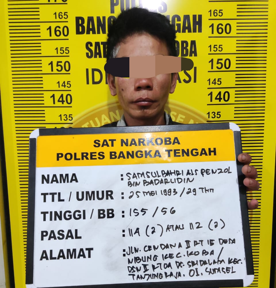 Simpan Sabu 8,05 Gram, Residivis Ini Kembali Diamankan Satres Narkoba Bateng