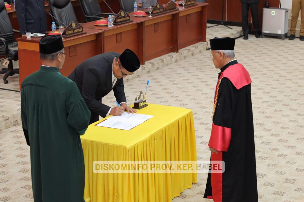 Gantikan Amin, Beliadi Resmi Jabat Wakil Ketua DPRD Babel