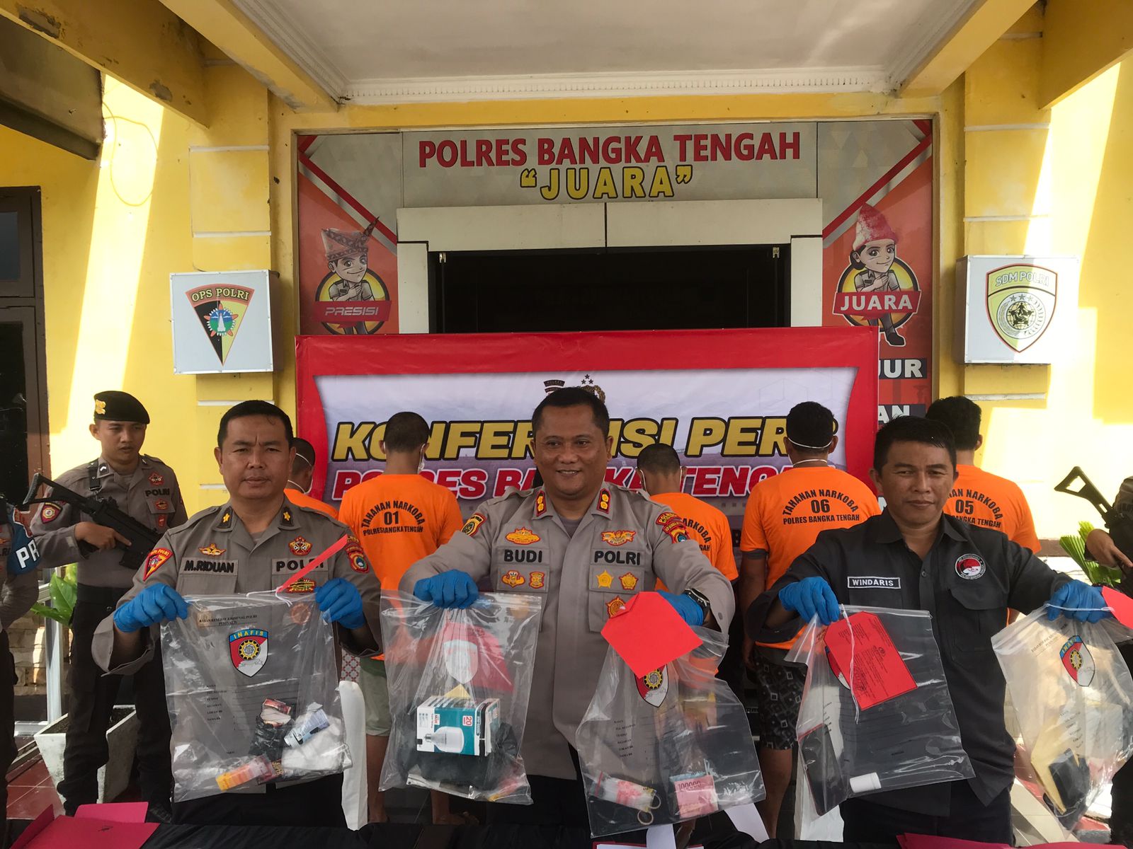 Pasturi Hingga Senpi Diamankan Polres Bangka Tengah