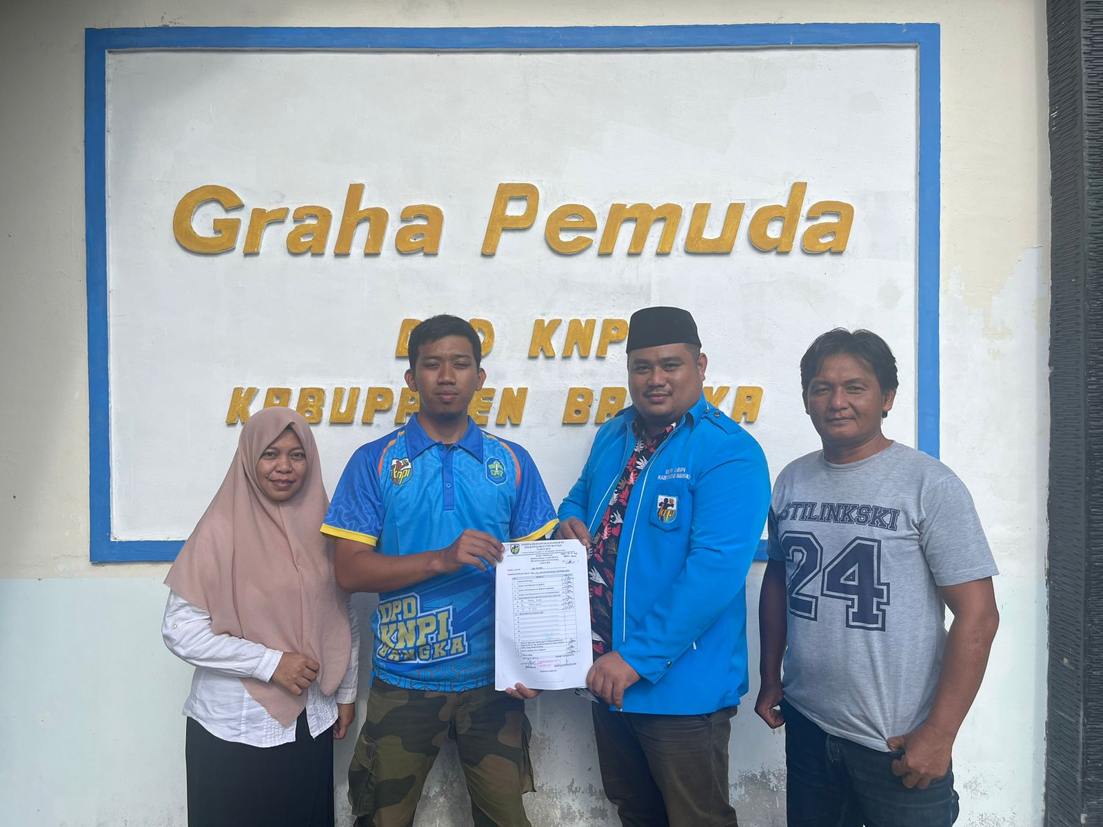 Salam Pemuda ! Adi Putra Daftarkan Calon Ketua DPD KNPI Bangka