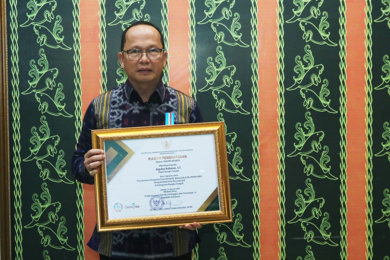 Bangka Tengah Raih Peringkat 1 Daerah dengan Kinerja Dana Desa Terbaik