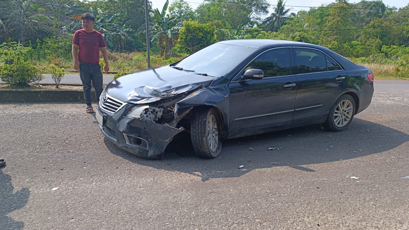 Sedan vs Pickup di Bypass Koba, Sopir Dilarikan ke Rumah Sakit