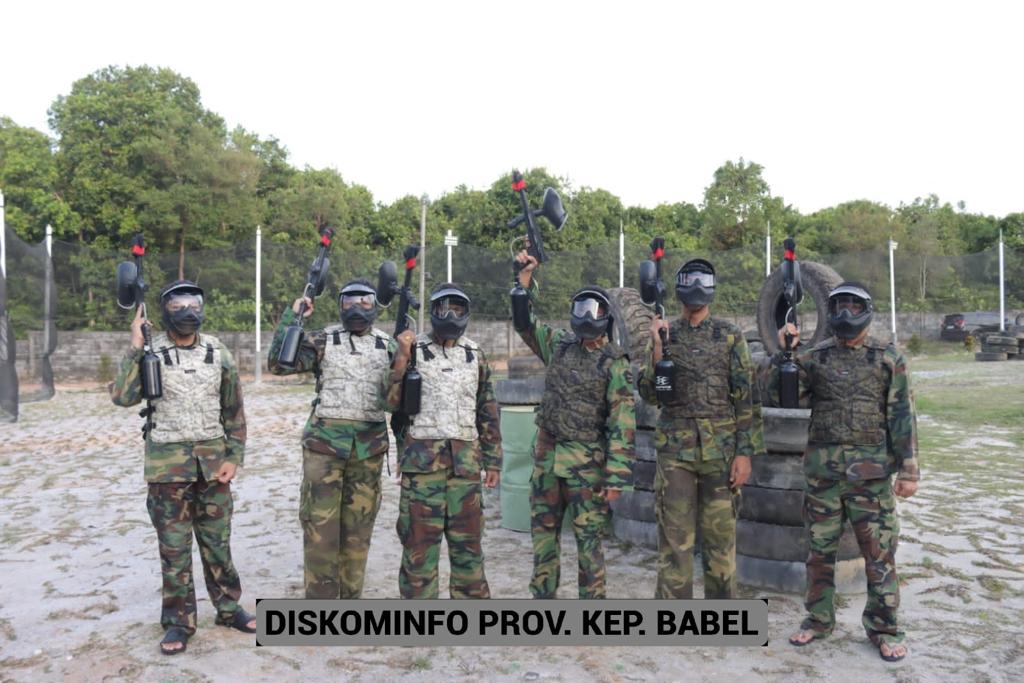 Lewat Paintball, Pj Suganda Belajar Melatih Strategi